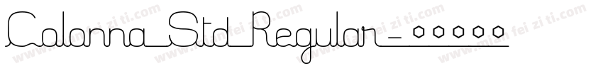 Colonna Std Regular字体转换